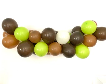 Balloon garland brown, balloons set for woodland party, chocolate balloons, garden party decoration, forest children's birthday decoration