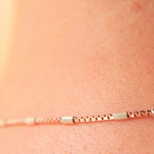 Simple rose gold chain clearance