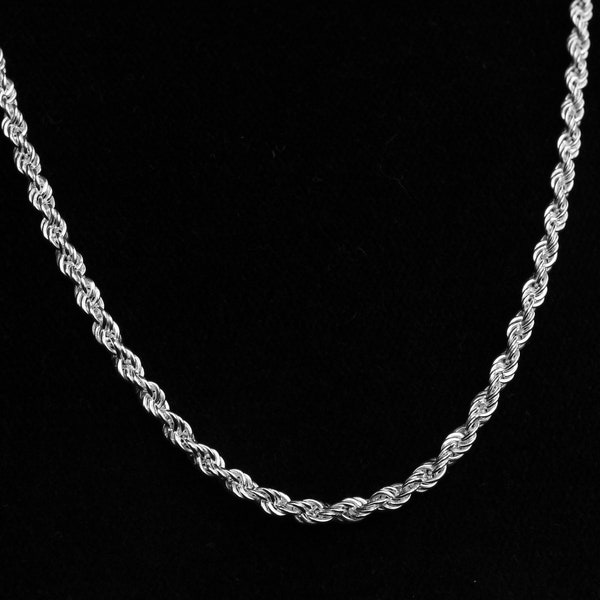 Sterling silver Rope Chain / rope  chain / Sterling Silver  chain / sturdy chain / twisted chain