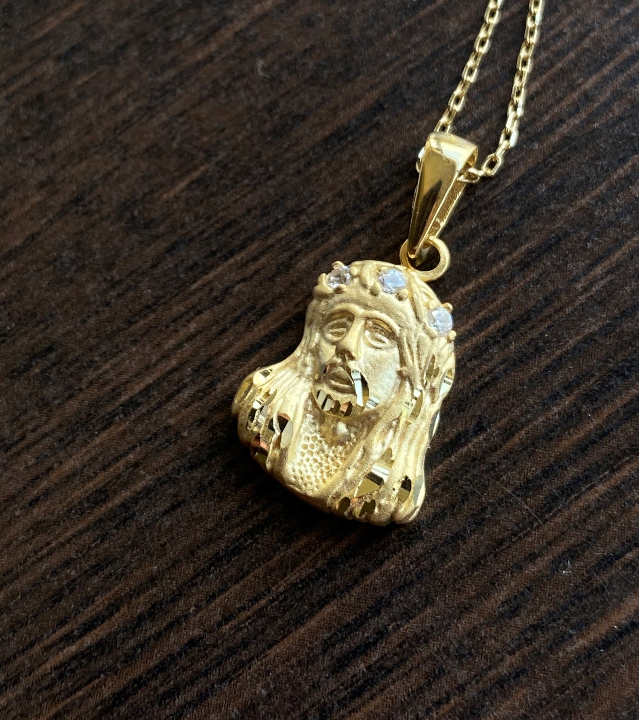14K Jesus Head イエス・キリスト ペンダント ゴールドペンダント