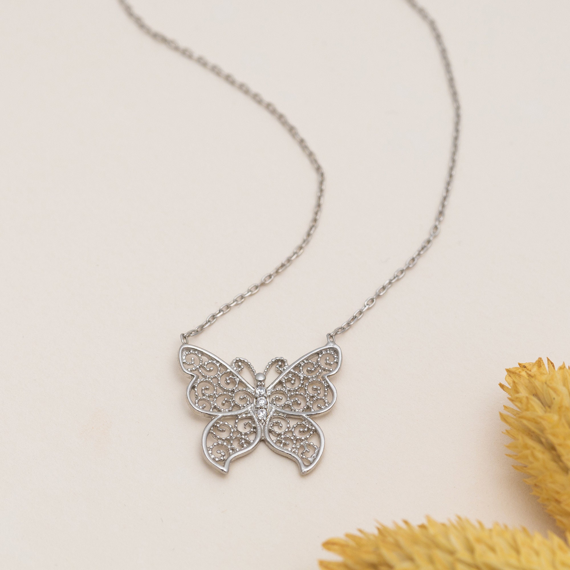 Swarovski Better Butterfly ネックレス 36cm
