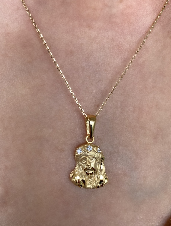 Jesus christ head necklace sale