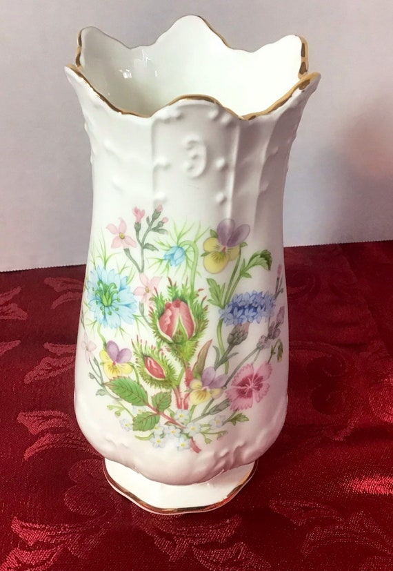 Aynsley Wild Tudor Vase Etsy