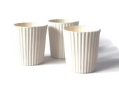 Translucent white porcelain tealightholder, lantern porcelain white textured porcelain candle holder hygge present guest, friend