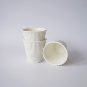 Translucent textured porcelain mug image 1