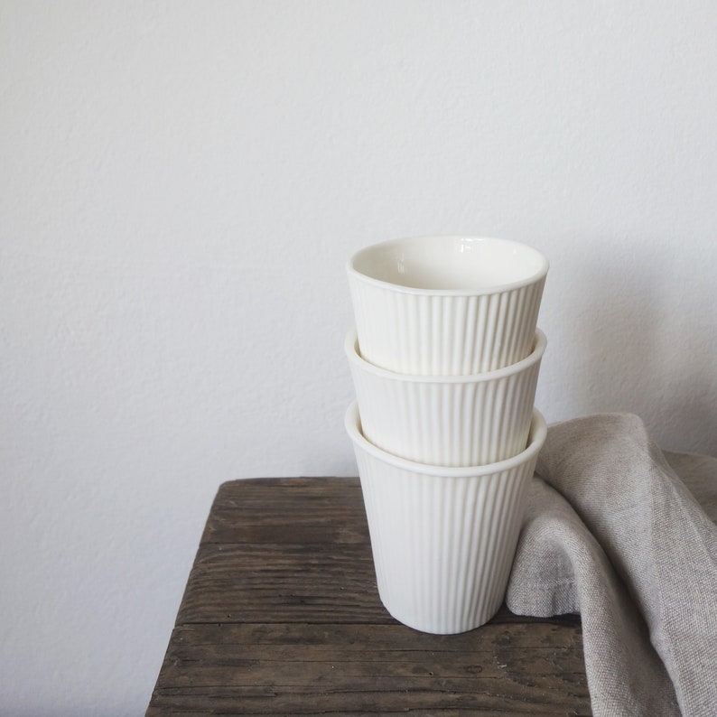 Translucent textured porcelain mug image 10