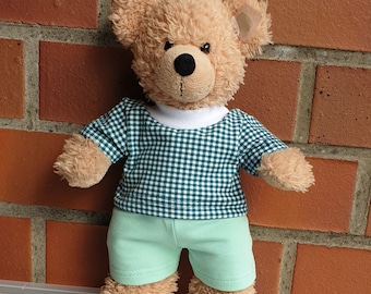 Karo Shirt Hose*Kleidung für 28-30cm Bär Teddy*Bärenkleidung