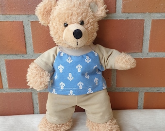 Anker Shirt +Hose *Kleidung für 28-30cm Bär Teddy*Bärenkleidung