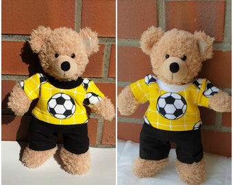 Fussball Shirt+Hose*Kleidung für 28-30cm Bär Teddy*Bärenkleidung