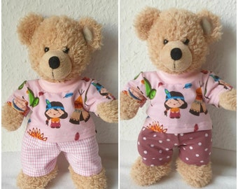 Indianerin  Shirt+Hose*Kleidung für 28-30cm Bär Teddy*Bärenkleidung