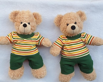 Ringelshirt Hose*Kleidung für 28-30cm Bär Teddy*Bärenkleidung