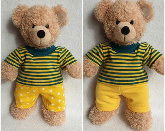 Ringelshirt Hose*Kleidung für 28-30cm Bär Teddy*Bärenkleidung