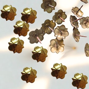 Brass Studs for Furniture – Decorative Vintage Hardware – Ornate Antique Nails