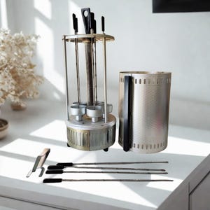 Electric Barbecue Grill USSR vertical portable electric barbecue kabob set electric barbecue vintage