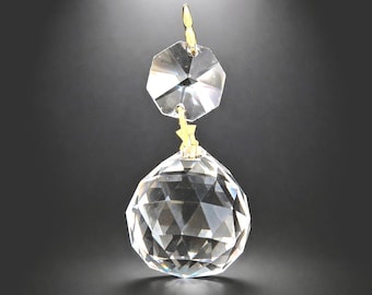 Colgante de cristal Crystal Drop de 50 mm, prisma de bola octogonal de repuesto para lámpara de araña.