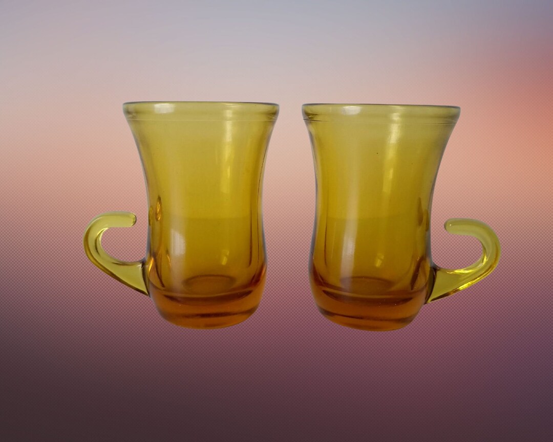 2 Vintage 60s Italian Espresso Cups Vintage Liqueur Glasses Etsy