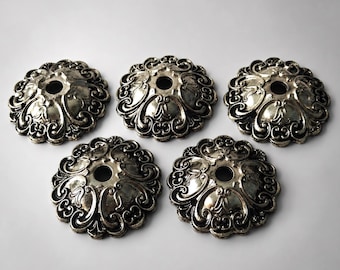 Lot de 5 gobelets en métal Bobeche pour lustres ornés