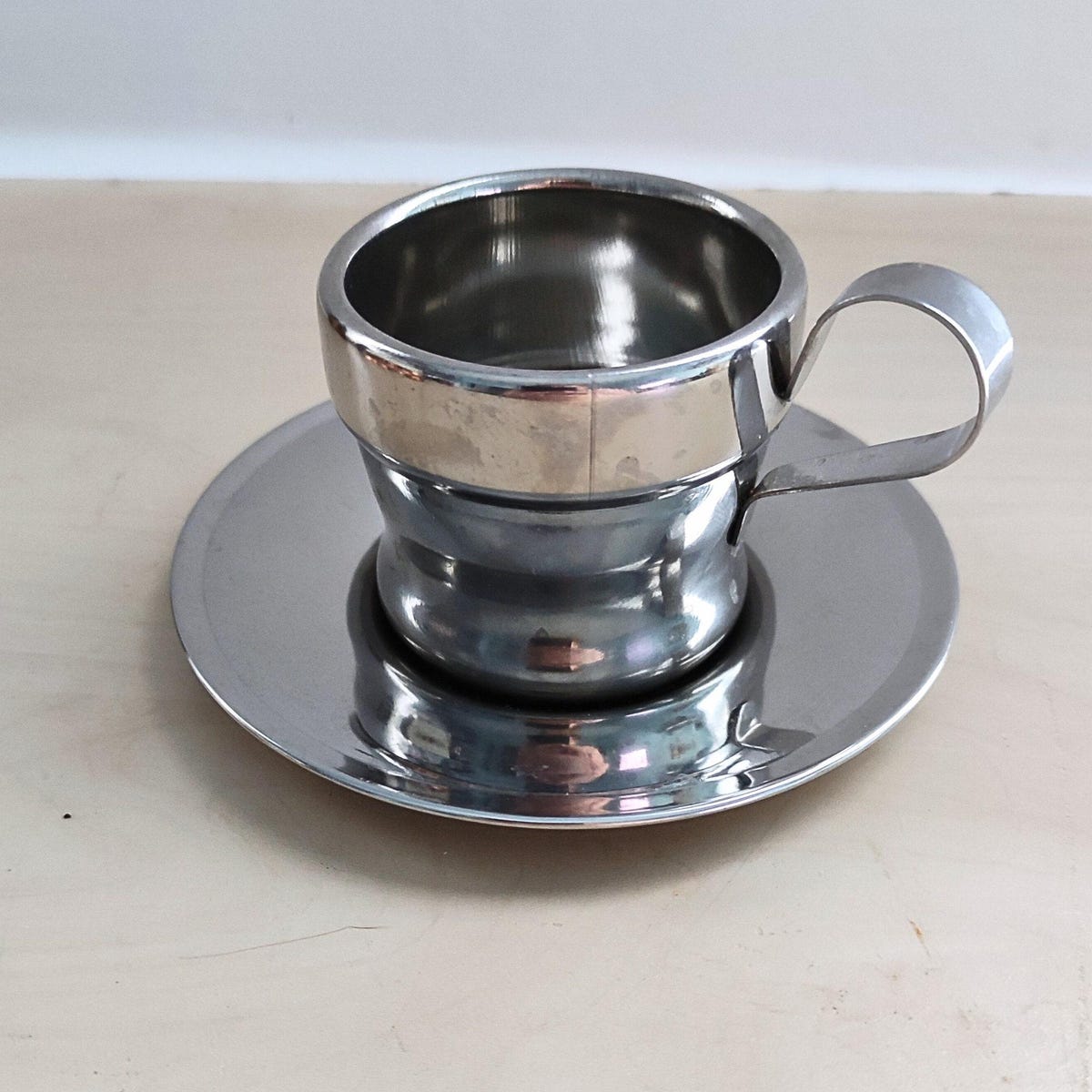 Vintage Italian Espresso Cups & Saucers, Set of 4