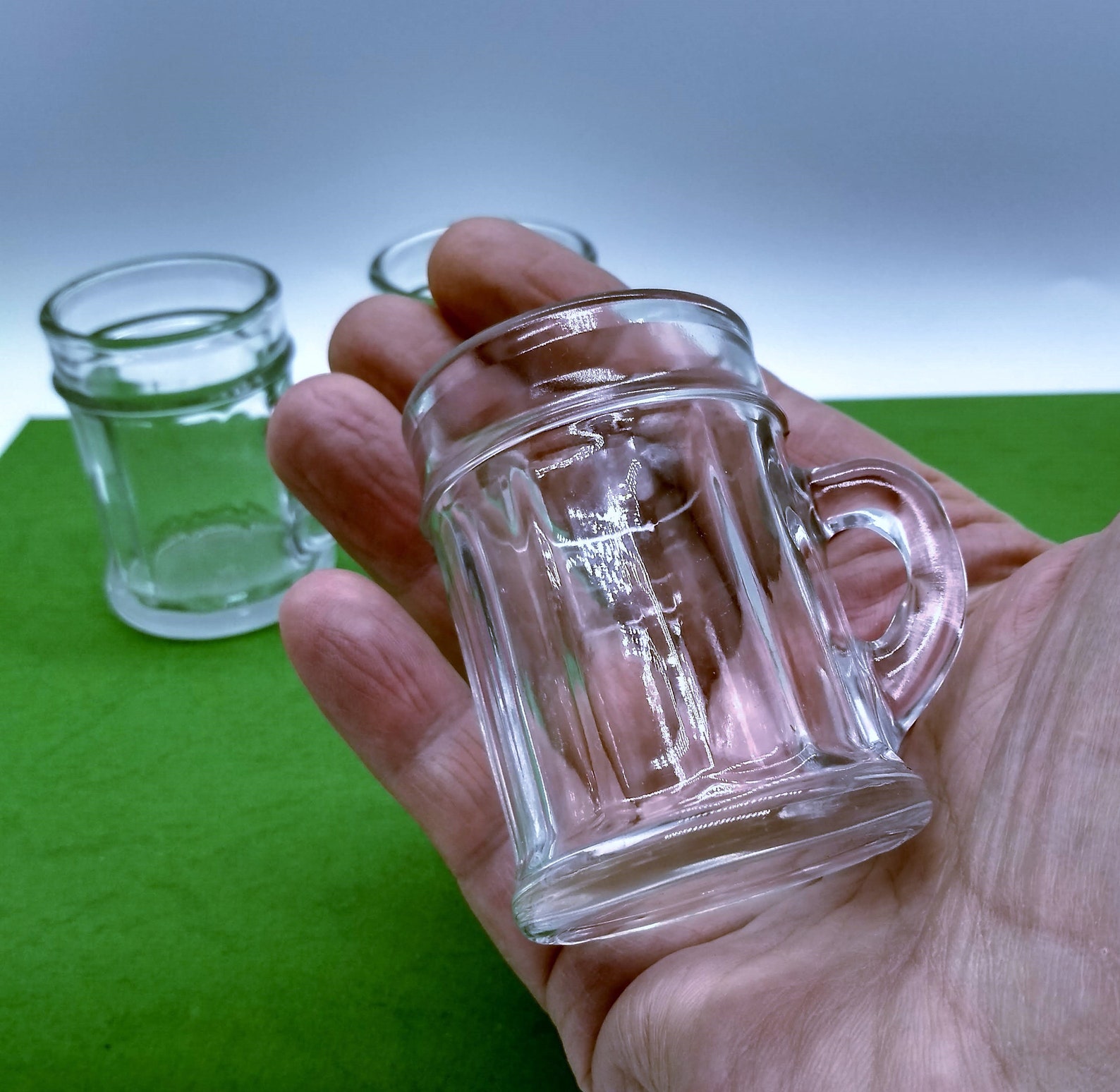 Shot glasses with handle shot glasses transparent glass Etsy