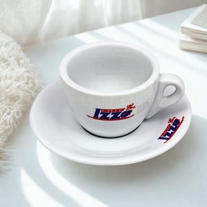 Italian Classic White Porcelain Izzo Espresso Cups & Saucers | Collectible | Brand New | Made in Italy