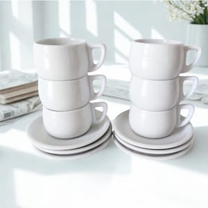 German Espresso Cups – Thomas Demitasse White Porcelain (Set of 6)