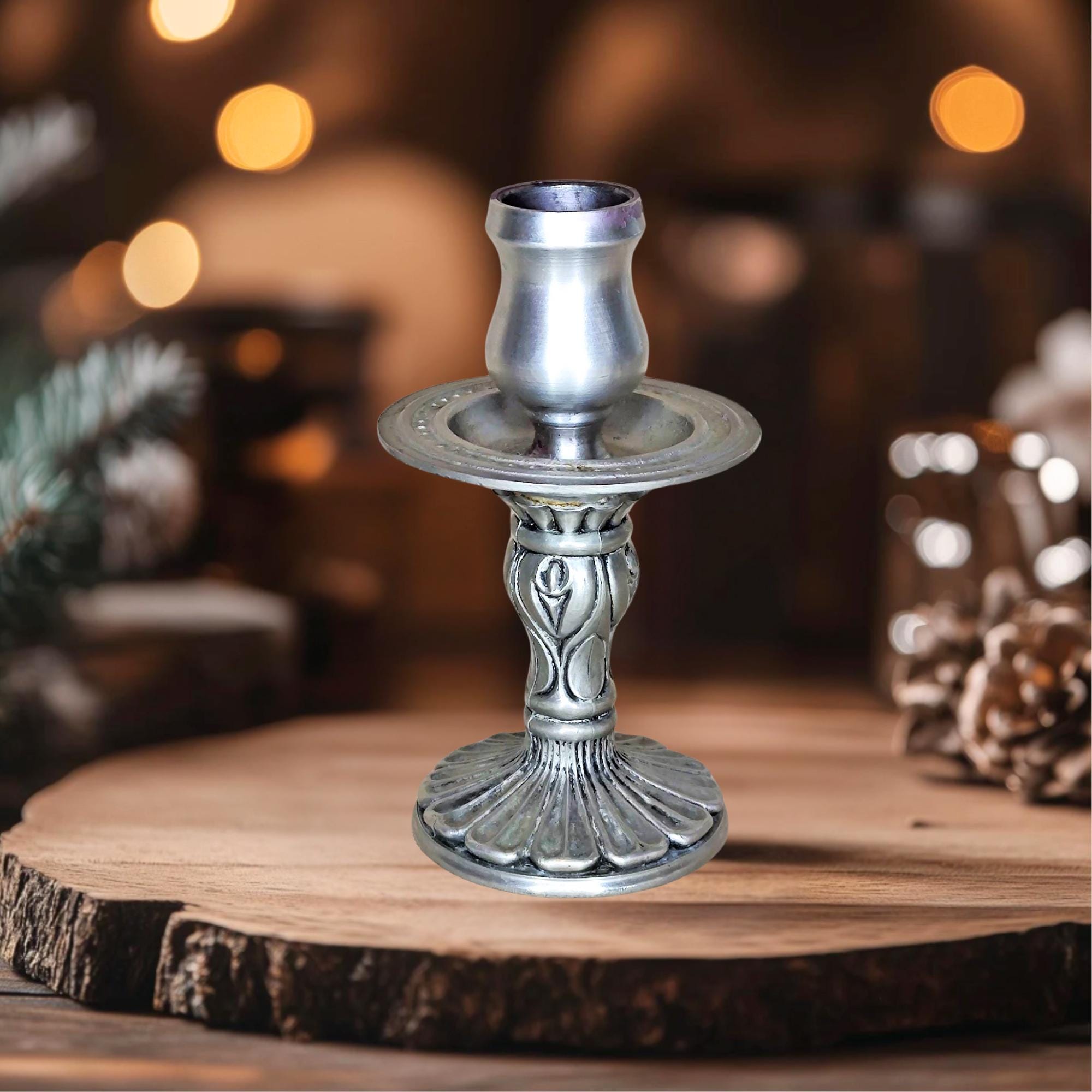 Zinn Candlestick - Etsy
