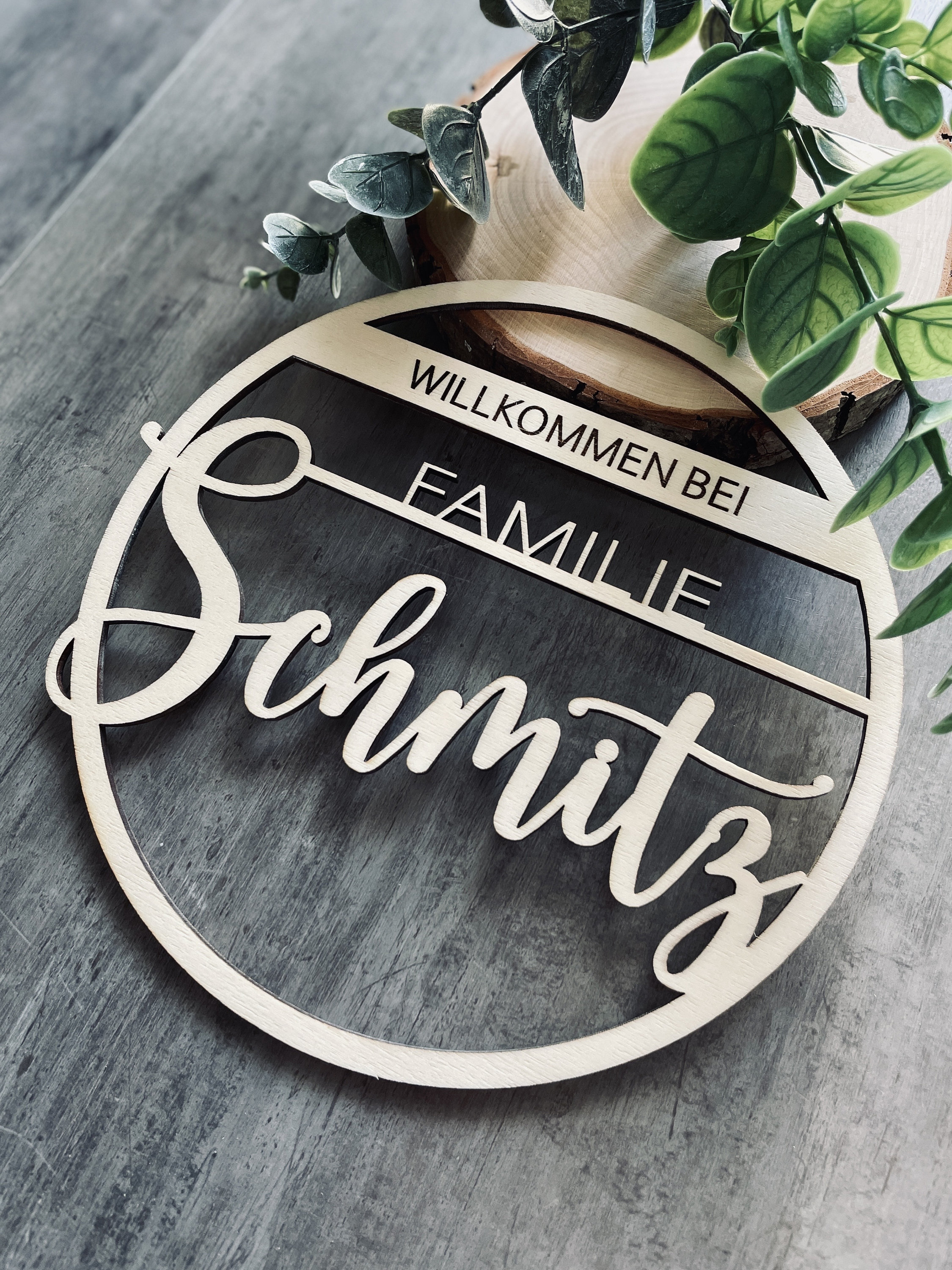 Personalisiertes Holzschild, Personalisiertes Schild, Türschild