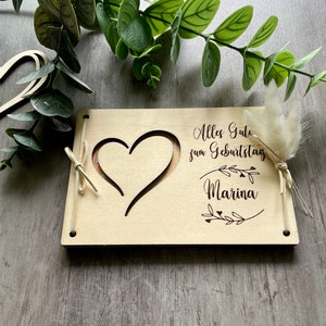 Personalisierte Holzkarten Geldgeschenk Hochzeit Geburtstag Geschenkidee Grußkarte