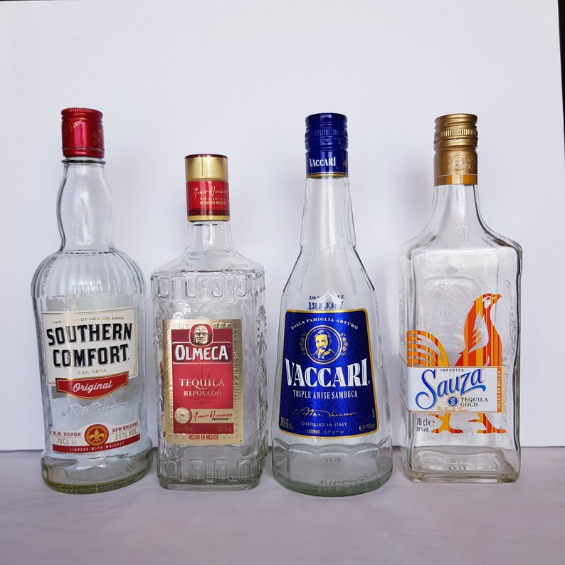 Empty Liquor Bottle For Upcycled Craft Projects Southern Etsy