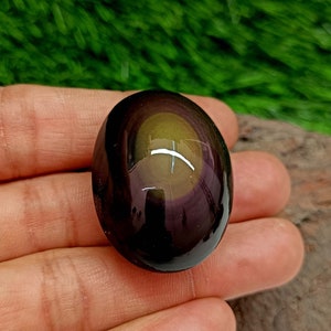 Piedra preciosa de obsidiana arco iris de excelente calidad, obsidiana arco iris para hacer colgante, obsidiana arco iris para joyería, cuarzo rutilo para macramé...