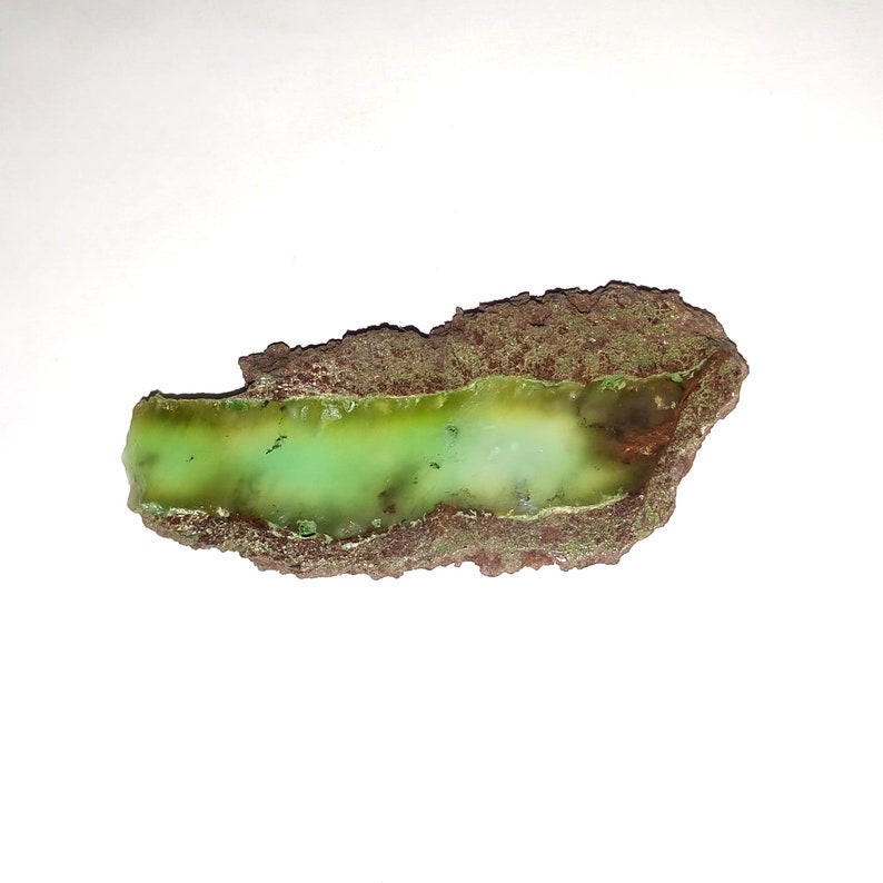 Natural Chrysoprase in matrix stone for making jewelry Very Rare Chrysoprase in matrix stone Unique Chrysoprase...