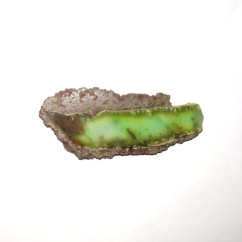 Natural Chrysoprase in matrix stone for making jewelry Very Rare Chrysoprase in matrix stone Unique Chrysoprase...