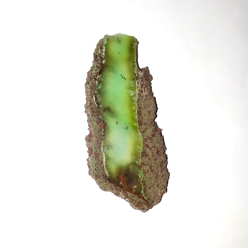 Natural Chrysoprase in matrix stone for making jewelry Very Rare Chrysoprase in matrix stone Unique Chrysoprase...