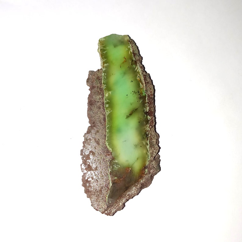 Natural Chrysoprase in matrix stone for making jewelry Very Rare Chrysoprase in matrix stone Unique Chrysoprase...