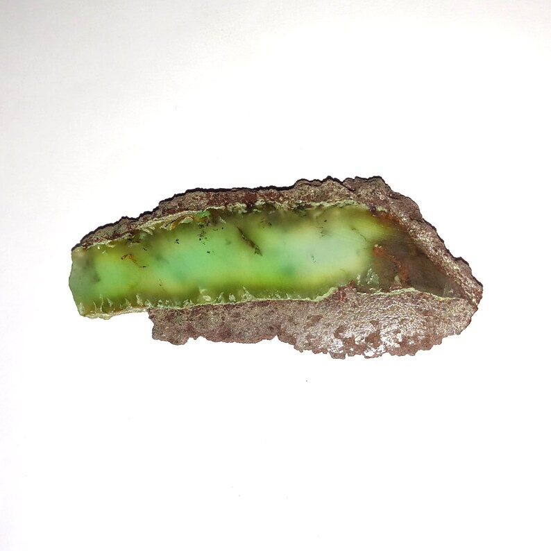 Natural Chrysoprase in matrix stone for making jewelry Very Rare Chrysoprase in matrix stone Unique Chrysoprase...