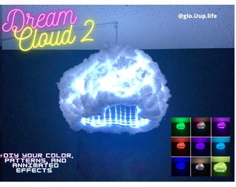 Dream Cloud 2 Led Room Party Infinity mirror glowing colorful cloud light