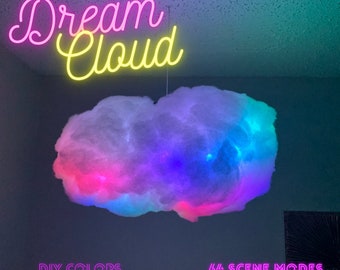 Glo Cloud Dream Color RGBIC Rainbow Effect  D Enhanced Music Mode RGBIC Rainbow Effects DIY Colored Lighting