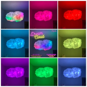 Glo Cloud Dream Color RGBIC Rainbow Effect D Enhanced Music Mode RGBIC Rainbow Effects DIY Colored Lighting image 3
