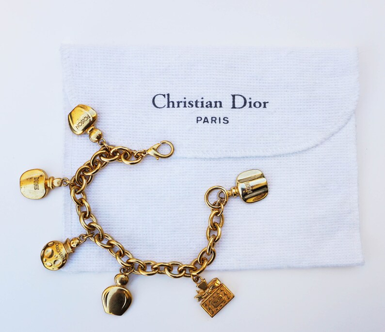 CHRISTIAN DIOR Vintage Charms Perfume Bracelet 90s Etsy