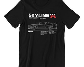 JDM shirt, R34, Jdm, skylines, JAPAN