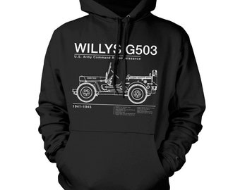 WW2 4x4 hoodie, usa, over lander, 4x4, off road, green lane, car shirt