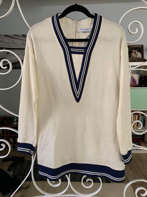 Vintage Sailor Sweater Mini Dress