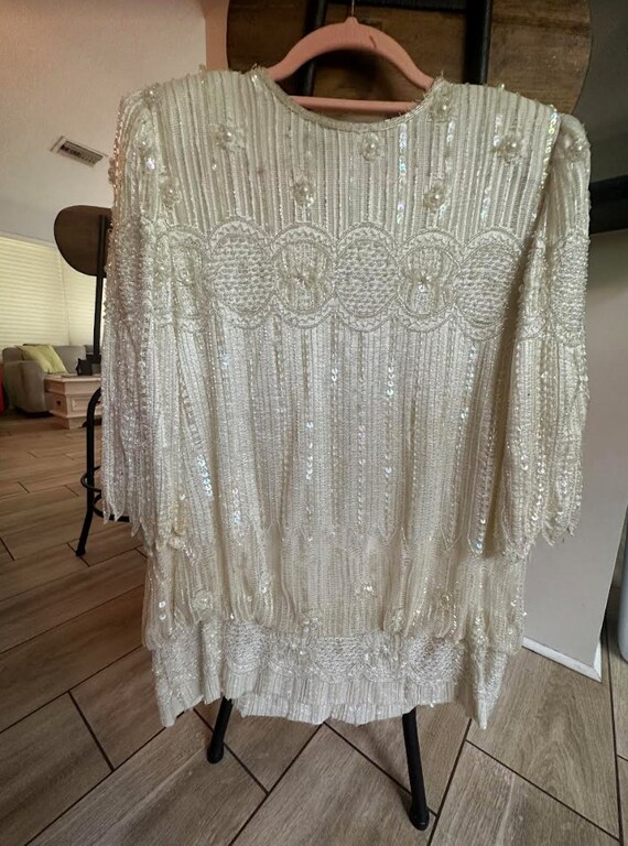 Vintage beaded blouse Gem