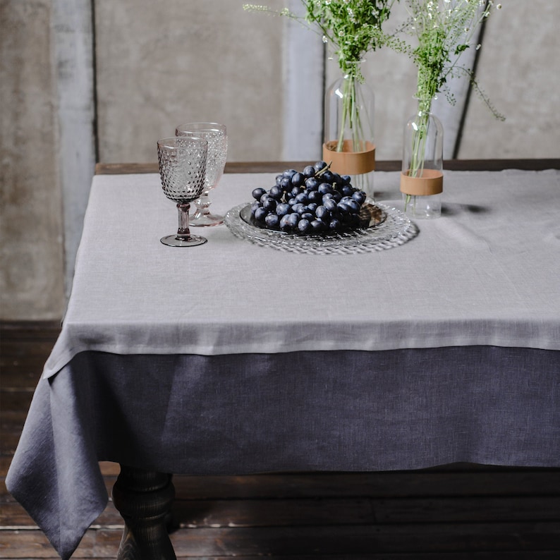 Linen Tablecloth Square or Rectangle Custom Table Cloth Extra Etsy