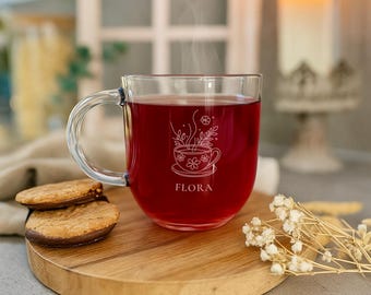 Polar-effekt Lot De 6 Tasses à Thé En Verre De 340 Ml, Avec Gravure