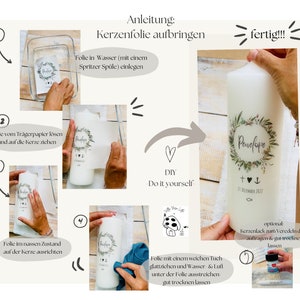 Candle foil candle tattoo &quot;Date Correction&quot;