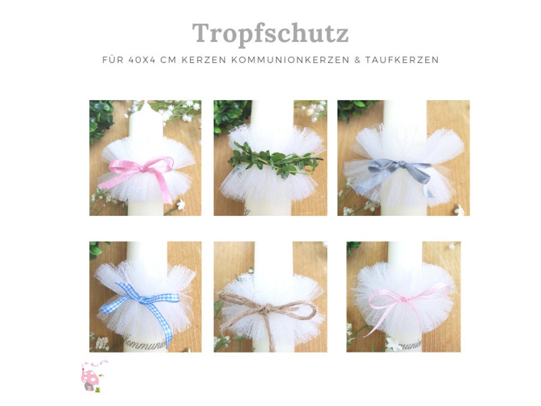 Drip Protection Tulle Tulle Cuff White Accessories for Communion ...
