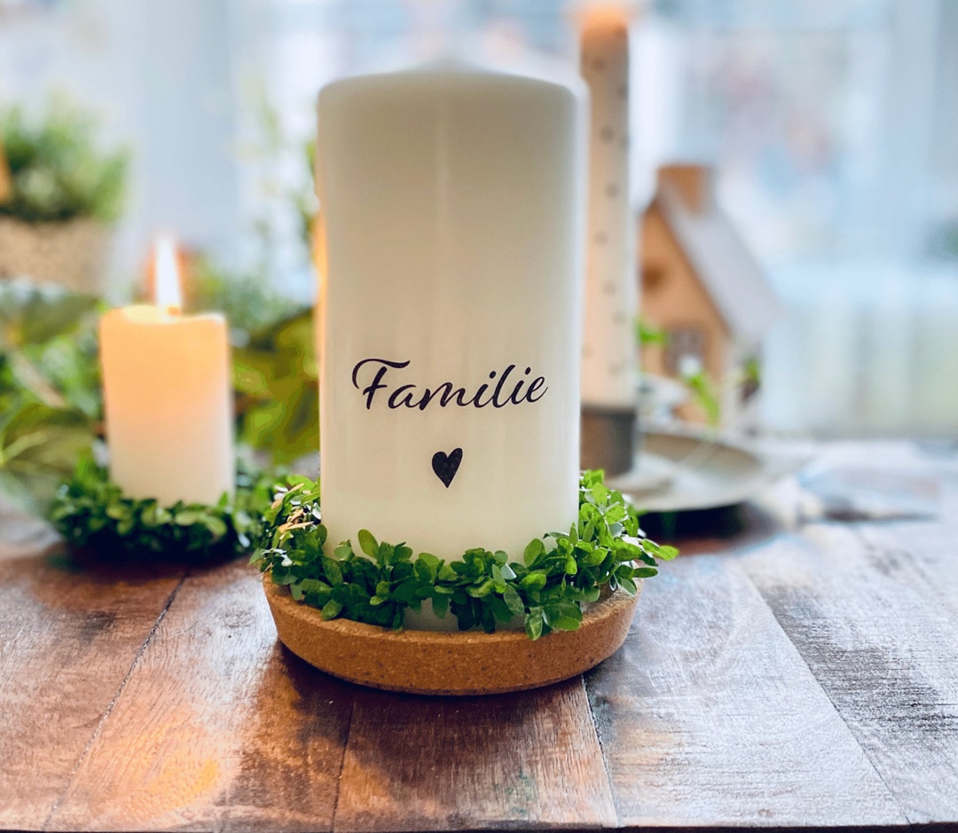 Geschenk Kerze Familie Herz Spruch Mitbringsel Etsy.de