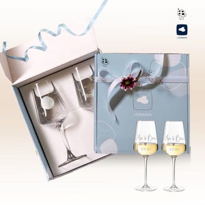 Caja de regalo, embalaje de regalo para copas de vino Leonardo, jarras de cerveza, copas de trigo, copas de champán para regalar y guardar