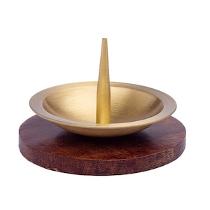 Candle holder candle coaster candlestick &quot;Wim gold-colored&quot; accessories Ø 3 & 4 cm narrow communion candles baptism candles vintage rustic silver